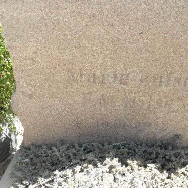 HILSE Marie Luise E.M. 1912-2001