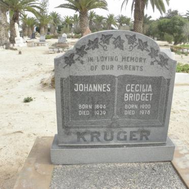 KRUGER Johannes 1894-1939 &amp; Cecilia Bridget 1900-1978