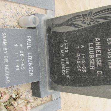 LOUBSER Annelise C. 1965-1990 :: LOUBSER Paul 1969-1994