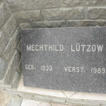 LÜTZOW Mechthild 1933-1989