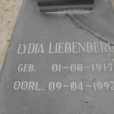 LIEBENBERG Lydia 1917-1993