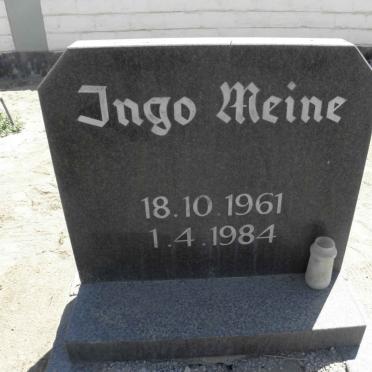 MEINE Ingo 1961-1984