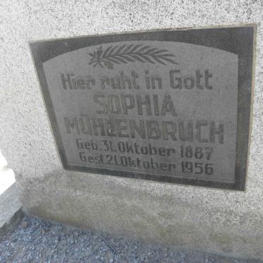 MÜHLENBRUCH Erhard 1864-1952 &amp; Sophia 1887-1956