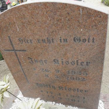 RISSLER Willy 1921-2011 &amp; Inge 1925-2002