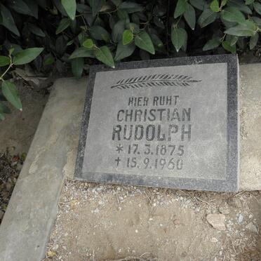 RUDOLPH Christian 1875-1960
