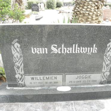 SCHALKWYK Joggie, van 1919-1996 &amp; Willemien 1921-2000