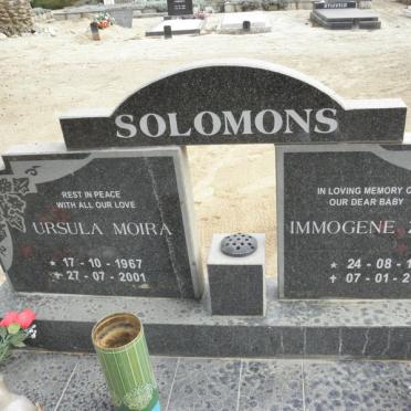 SOLOMONS Ursula Moira 1967-2001 :: SOLOMONS Immogene Zoey 1998-2000