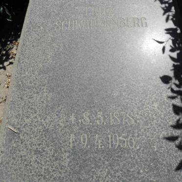 SCHWARTZENBERG Fritz 1878-1956