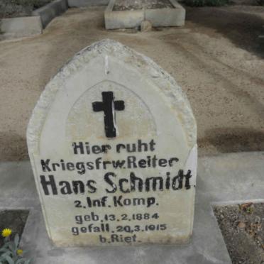 SCHMIDT Hans 1884-1915