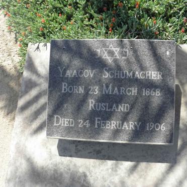 SCHUMACHER Yaacov 1868-1906