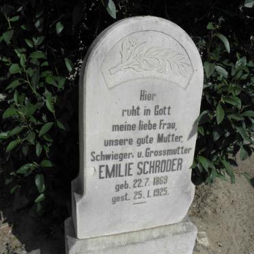 SCHRODER Emilie 1869-1925