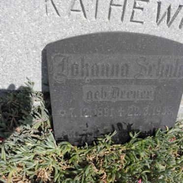 SCHULZ Johanna nee DREYER 1891-1938