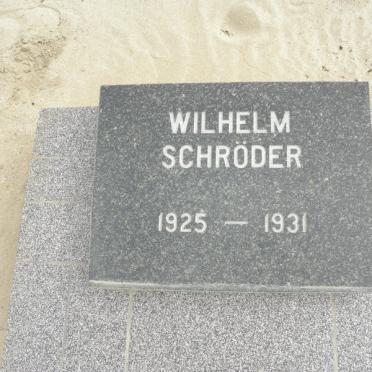 SCHRODER Wilhelm 1925-1931