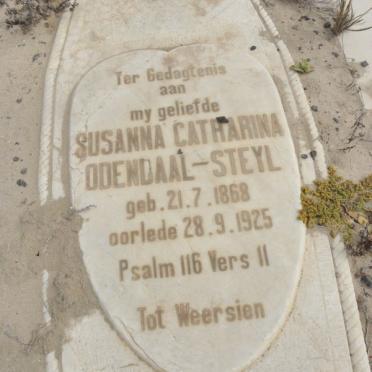 STEYL Susanna Catharina, Odendaal 1868-1925