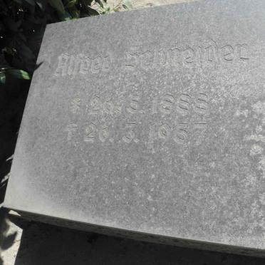 SCHNEIDER Alfred 1888-1957