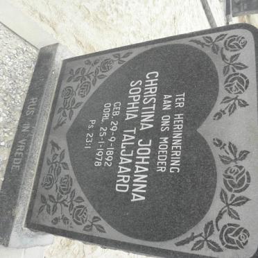TALJAARD Christina Johanna Sophia 1892-1978