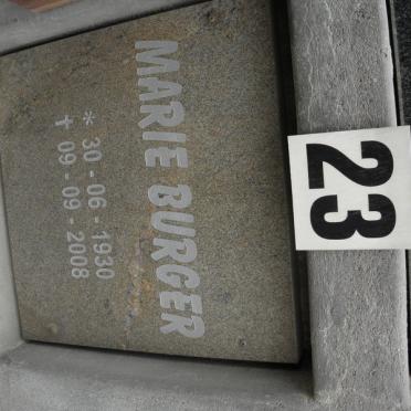 BURGER Marie 1930-2008
