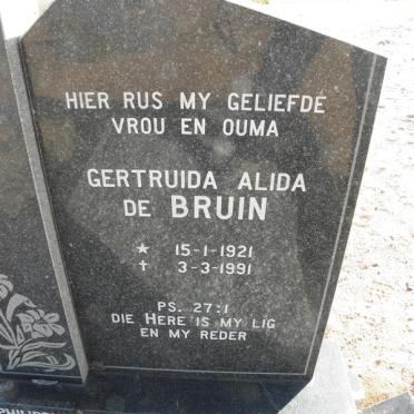 BRUIN Gertruida Alida, de 1921-1991