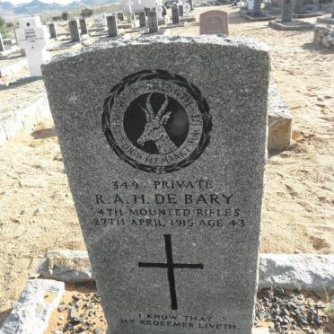 BARY R.A.H., de -1915