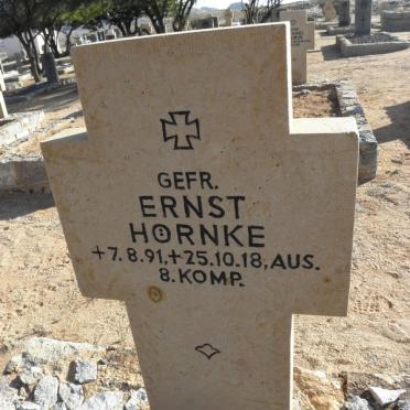 HORNKE Ernst 1891-1918