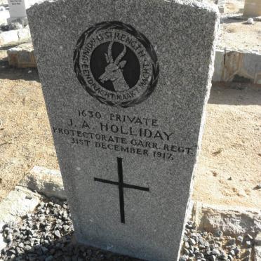 HOLLIDAY J.A. -1917