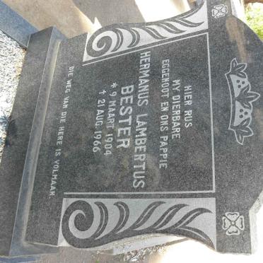 BESTER Hermanus Lambertus 1904-1966