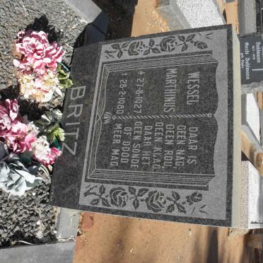 BRITZ Wessel Marthinus 1927-1980