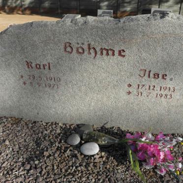 BÖHME Karl 1910-1971 &amp; Ilse 1913-1983