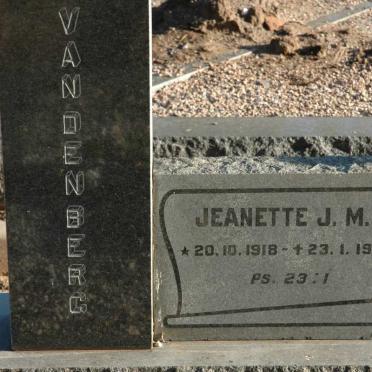BERG Jeanette J.M., van den 1918-1963