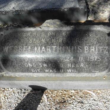 BRITZ Wessel Marthinus 1960-1975