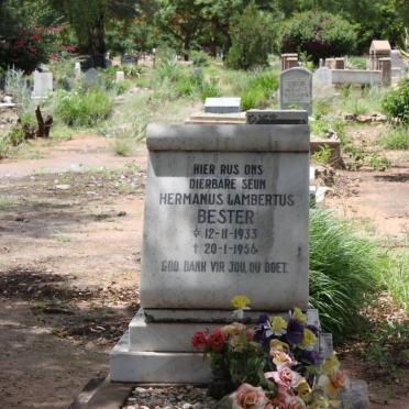 BESTER Hermanus Lambertus 1933-1956