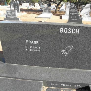 BOSCH Frank 1934-1986