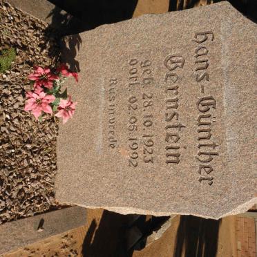 BERNSTEIN Hans-Günther 1923-1992