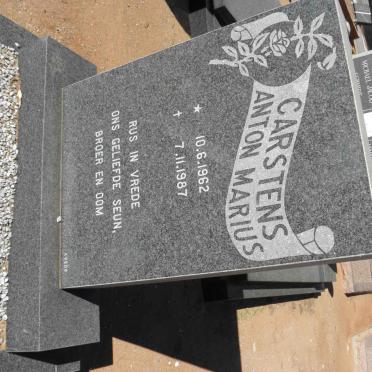 CARSTENS Anton Marius 1962-1987