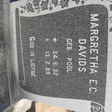 DAVIDS Margretha E.C. nee POOL 1932-1989