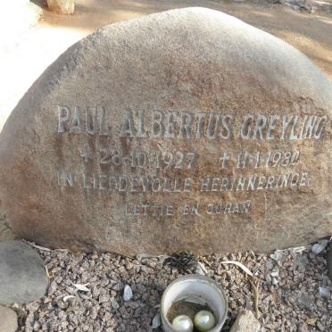 GREYLING Paul Albertus 1927-1980