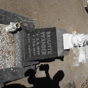 PFANDER Brigitte 1959-1961