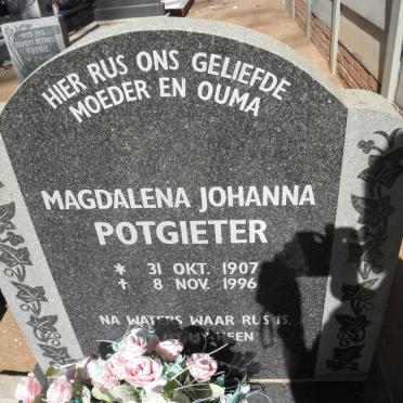 POTGIETER Magdalena Johanna 1907-1996