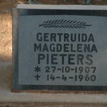 PIETERS Gertruida Magdelena 1907-1960