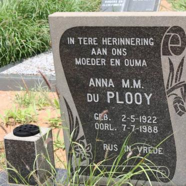 PLOOY Anna M.M., du 1922-1988
