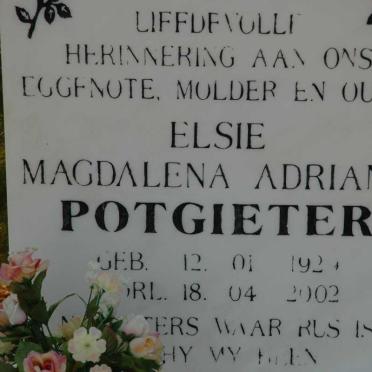 POTGIETER Elsie Magdalena Adriana 192?-2002