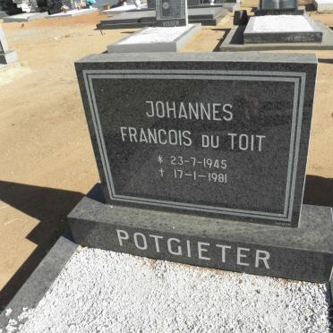 POTGIETER Johannes Francois Du Toit 1945-1981