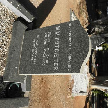 POTGIETER M.M. 1916-1993
