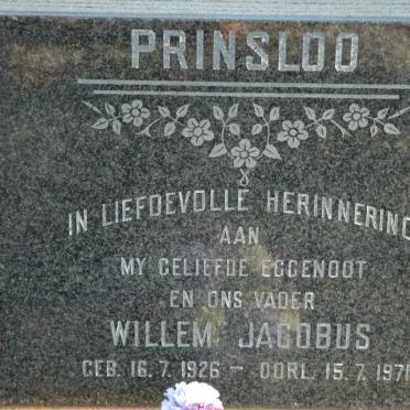 PRINSLOO Willem Jacobus 1926-1971
