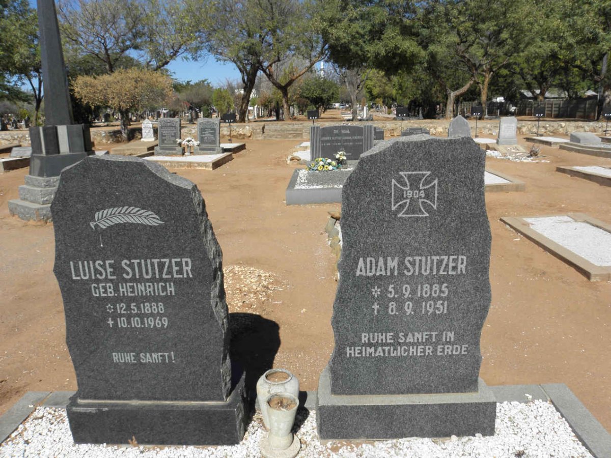 STUTZER Adam 1885-1951 & Luise HEINRICH 1888-1969