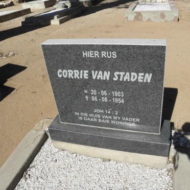STADEN Corrie, van 1903-1954