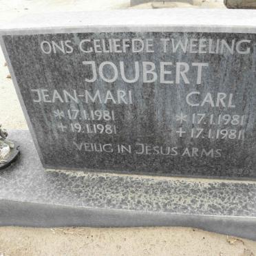JOUBERT Jean-Mari 1981-1981 :: JOUBERT Carl 1981-1981