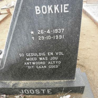JOOSTE Bokkie 1937-1991