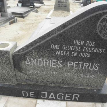 JAGER Andries Petrus, de 1905-1978