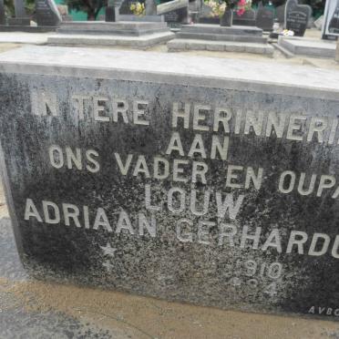 LOUW Adriaan Gerhardus 1910-1984